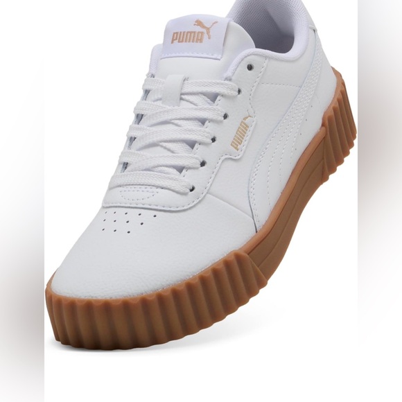 Puma White Sneakers Size 9.5 New Carina 3.0 - Picture 6 of 7